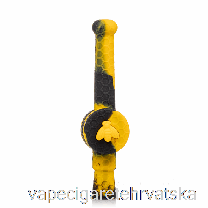 Vape Cigarete Stratus Reclaimer Honey Dipper Silikon Dab Slamka Sol (crno / žuto)